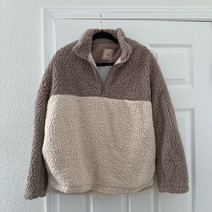 Thread & Supply Cream Sherpa Jacket